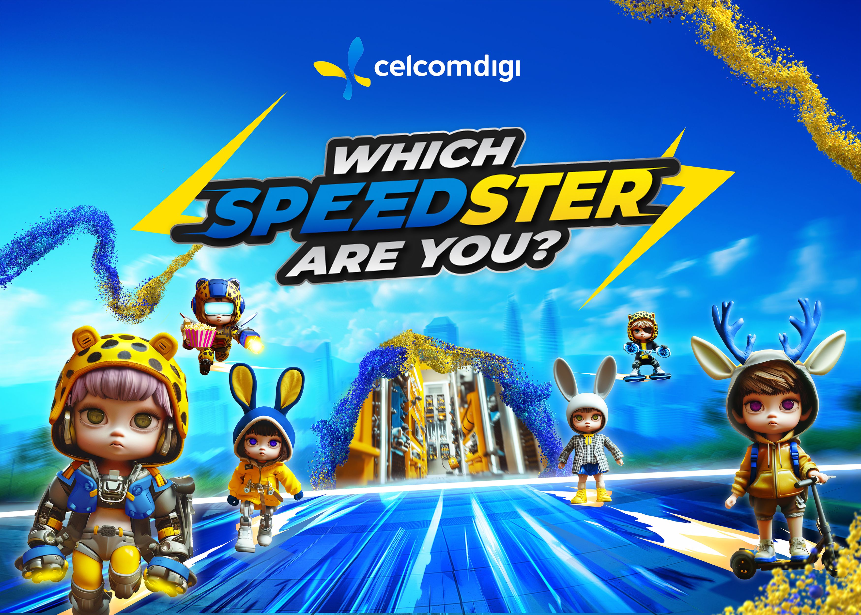 CelcomDigi "Which Speedster Are You?" Banner